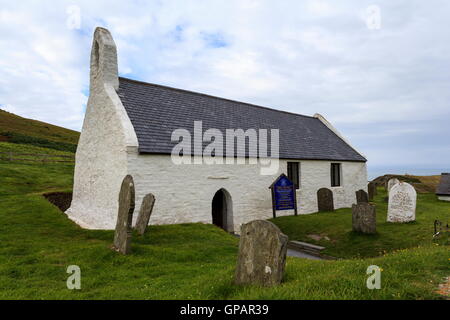 Kreuzkirche (Eglwys Y Grog), Mwnt, Ceredigion, Wales Stockfoto