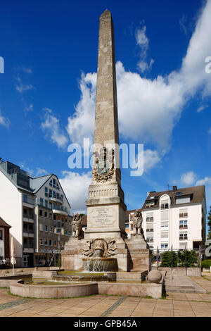 Ludwigsdenkmal Auf Dem Ludwigsplatz Zu Ehren Ludwig IV. Grossherzog von Hessen Und Bei Rhein, Worms, Rhein, Rheinland-Pfalz Stockfoto