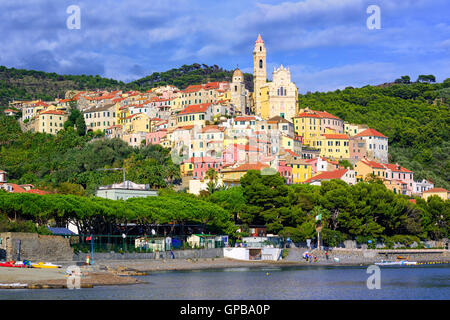 Ein schöner Ferienort Cervo auf italienische Riviera, Italien Stockfoto