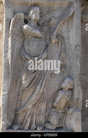 Details zu den Bogen von Constantine in Rom Stockfoto