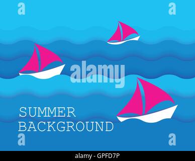 Sommer Hintergrund. Vektor Stock Vektor