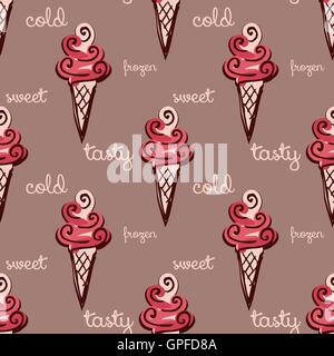 nahtlose Muster mit Eis. Vektor Stock Vektor