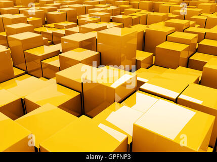 3D Illustration der Würfel als einen Hintergrund Stockfoto