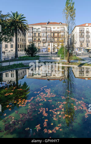 Pereda Promenade Gärten in der Stadt Santander, Kantabrien, Spanien Stockfoto