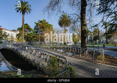 Pereda Promenade Gärten in der Stadt Santander, Kantabrien, Spanien Stockfoto