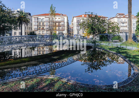 Pereda Promenade Gärten in der Stadt Santander, Kantabrien, Spanien Stockfoto