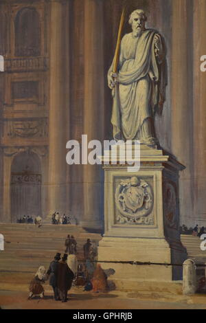 Dekorative Malerei in den Vatikanischen Museen Stockfoto