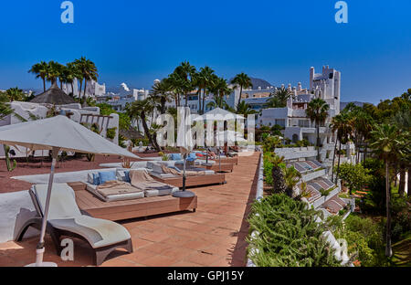 Hotel Jardin Tropical, Costa Adeje Teneriffa Stockfoto