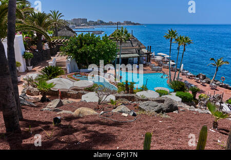 Hotel Jardin Tropical, Costa Adeje Teneriffa Stockfoto