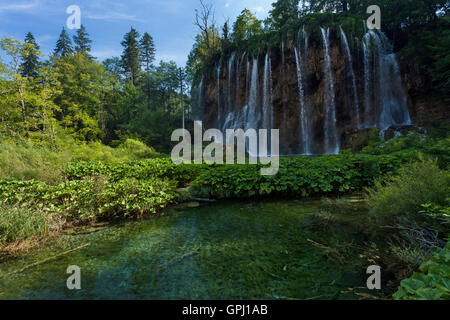 2128 Prštavac Wasserfall im Nationalpark Plitvicer Seen in Kroatien Stockfoto