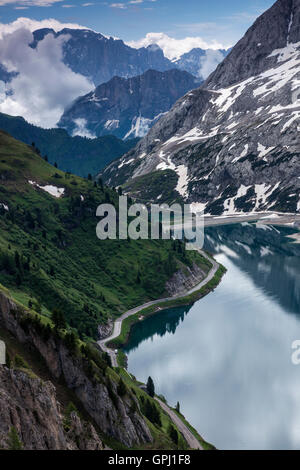 Fedaia See in Dolomiten, Italien Stockfoto