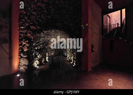 Weinprobe auf dem Weingut Bodegas Monje. Besuchen Sie eines der renommiertesten Weingüter in Teneriffa Stockfoto