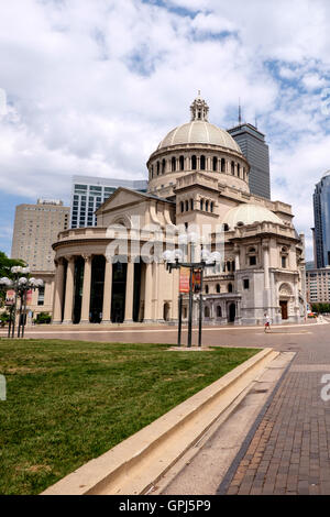 Erste Kirche von Christ, Wissenschaftler, in der Christian Science Center in Boston, Massachusetts. USA Stockfoto