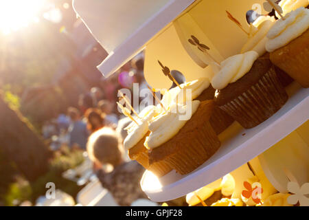 Hochzeit Cupcakes Stockfoto