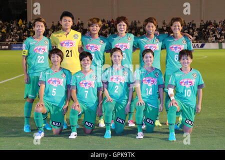 NTV Beleza Gruppe Mannschaftsaufstellung, 3. September 2016 - Fußball / Fußball: Plenus Nadeshiko League Cup 2016 Division 1 Endspiel zwischen NTV Beleza 4-0 Jef Chiba Damen an Ajinomoto Feld Nishigaoka in Tokio, Japan.  (Foto: AFLO SPORT) Stockfoto