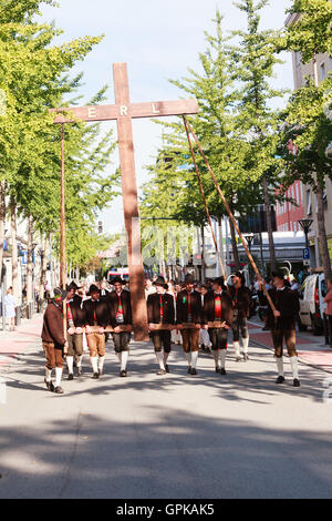 Rosenheim, Deutschland, 04.09.2016: Erntedankfest Parade in Rosenheim Stockfoto