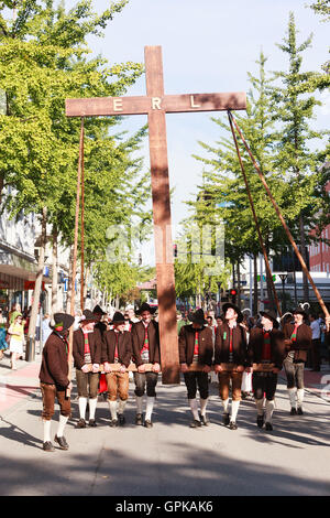 Rosenheim, Deutschland, 04.09.2016: Erntedankfest Parade in Rosenheim Stockfoto