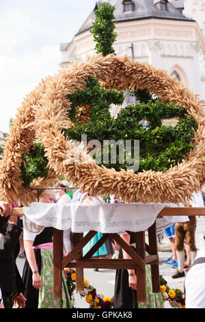 Rosenheim, Deutschland, 04.09.2016: Erntedankfest Parade in Rosenheim Stockfoto