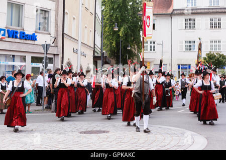 Rosenheim, Deutschland, 04.09.2016: Erntedankfest Parade in Rosenheim Stockfoto