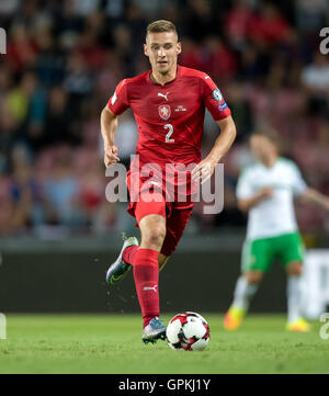 Prag, Tschechische Republik. 04. September 2016. Pavel Kaderabek (Tschechische Republik) während der WM-European Qualifying-Fußballspiel zwischen der Tschechischen Republik und Nordirland in Prag, Tschechische Republik, 4. September 2016. Foto: Thomas Eisenhuth/Dpa - NO-Draht-SERVICE-/ Dpa/Alamy Live News Stockfoto