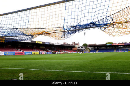 AFC Wimbledon und Kingstonian Cherry Red Records Stadium South London Stockfoto