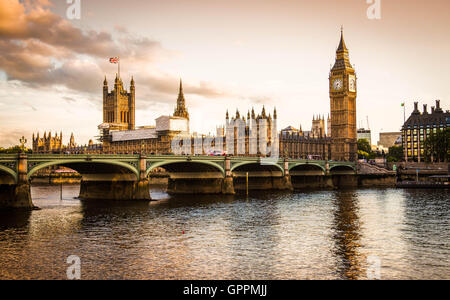 Big Ben und Parlament Stockfoto