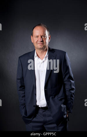 Philippe Sands, QC, der Französisch-britischen Rechtsanwalt und Autor, auf dem Edinburgh International Book Festival. Edinburgh, Schottland. 20. August 2016 Stockfoto