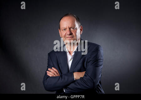 Philippe Sands, QC, der Französisch-britischen Rechtsanwalt und Autor, auf dem Edinburgh International Book Festival. Edinburgh, Schottland. 20. August 2016 Stockfoto