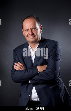 Philippe Sands, QC, der Französisch-britischen Rechtsanwalt und Autor, auf dem Edinburgh International Book Festival. Edinburgh, Schottland. 20. August 2016 Stockfoto