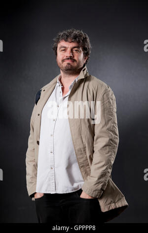 Ross Sutherland, der schottische Dichter an das Edinburgh International Book Festival. Edinburgh, Schottland. 20. August 2016 Stockfoto