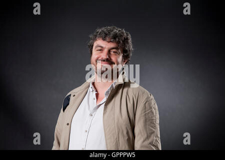 Ross Sutherland, der schottische Dichter an das Edinburgh International Book Festival. Edinburgh, Schottland. 20. August 2016 Stockfoto