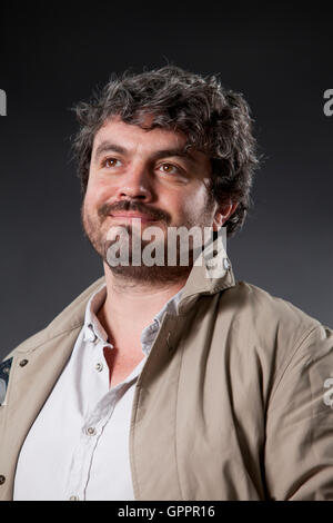 Ross Sutherland, der schottische Dichter an das Edinburgh International Book Festival. Edinburgh, Schottland. 20. August 2016 Stockfoto