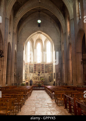 Église Saint-Didier Interieur Stockfoto