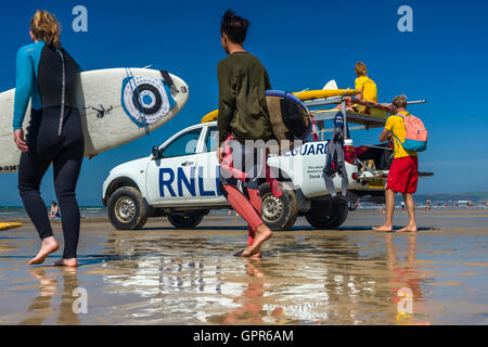 Westward Ho! RNLI Stockfoto