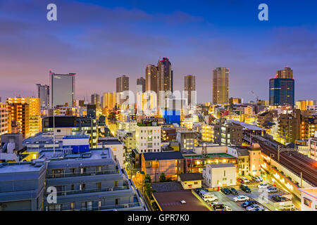 Kawasaki, Japan Innenstadt Skyline. Stockfoto