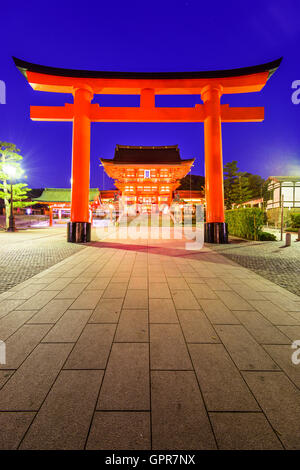 Grand Fushimi Inari-Schrein in Kyōto, Japan. Stockfoto