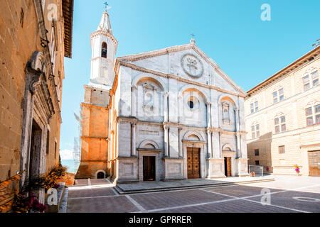 Pienza-Kirche in der Toskana Stockfoto