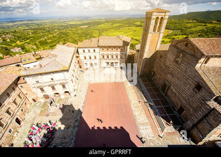 Montepulciano Stadtbild Ansicht Stockfoto