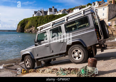 Einen Land Rover Defender. Stockfoto