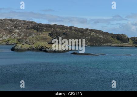 Irland - Insel Inishbofin - Westküste - Galway - Connemara - Ozean - Atlantik: Irlande - Île Inishbofin - Côte Ouest - Galway - Connemara - l'Océan - Stockfoto