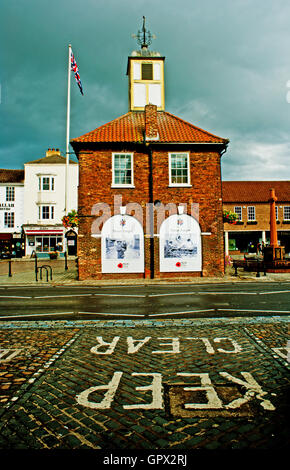 Yarm Rathaus, Yarm in der Nähe von Stockton on Tees, Cleveland Stockfoto