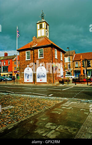 Yarm Rathaus, Yarm in der Nähe von Stockton on Tees, Cleveland Stockfoto