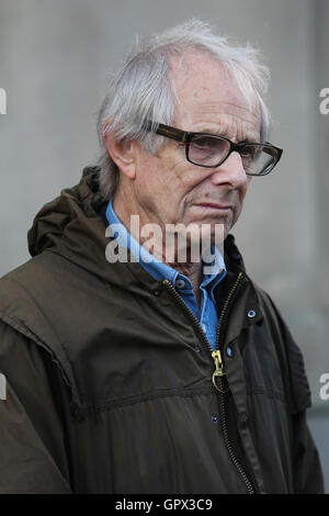 Sheffield, Großbritannien. Regisseur Ken Loach an einem Jeremy corbyn Kundgebung in Sheffield, South Yorkshire, während der 2016 Arbeit l Stockfoto