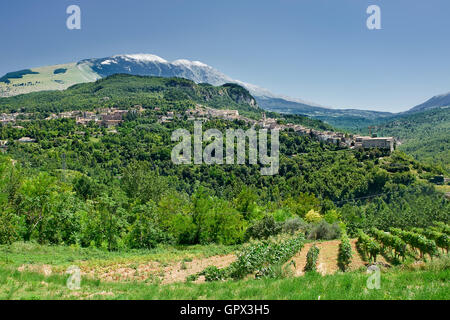 Caramanico kleines Dorf in den Abruzzen (Italien) Stockfoto