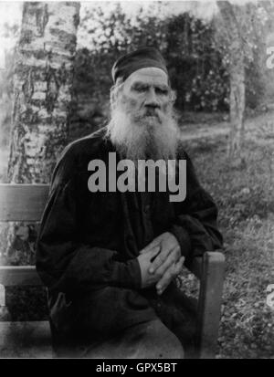 Leo Tolstoi Porträtfotografie Stockfoto