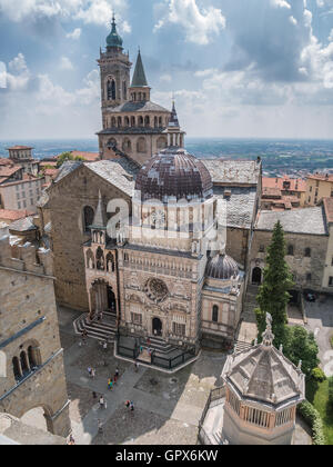 Basilica di Santa Maria Maggiore in Bergamo, Italien Stockfoto