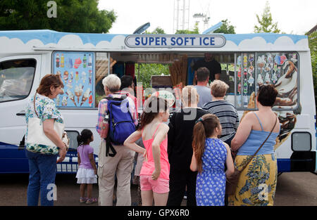 Eiswagen auf Southbank in London UK Stockfoto