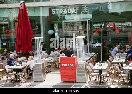 Strada Restaurant im Londoner South Bank - London-UK Stockfoto