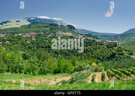 Caramanico kleines Dorf in den Abruzzen (Italien) Stockfoto