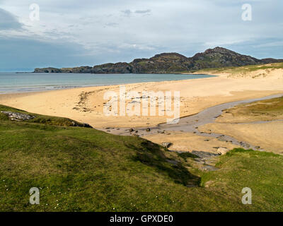 Schönen einsamen Sandstrand in Kiloran Bay, auf der Hebridean Insel Colonsay, Scotland, UK. Stockfoto